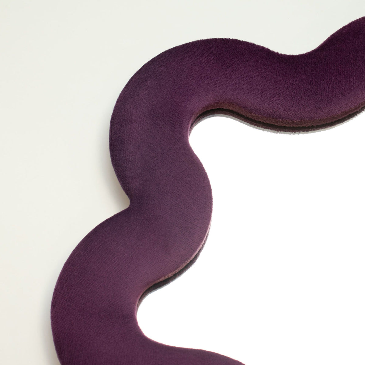 Mauve Star Mirror: Soft Squiggly Velvet Wall & Freestanding Mirror