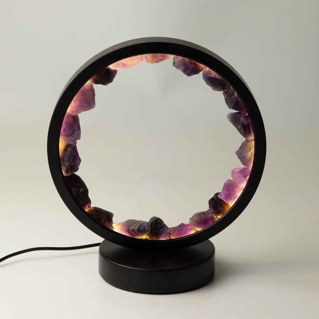 Amethyst Halo Lamp | Natural Gemstone USB Lamp