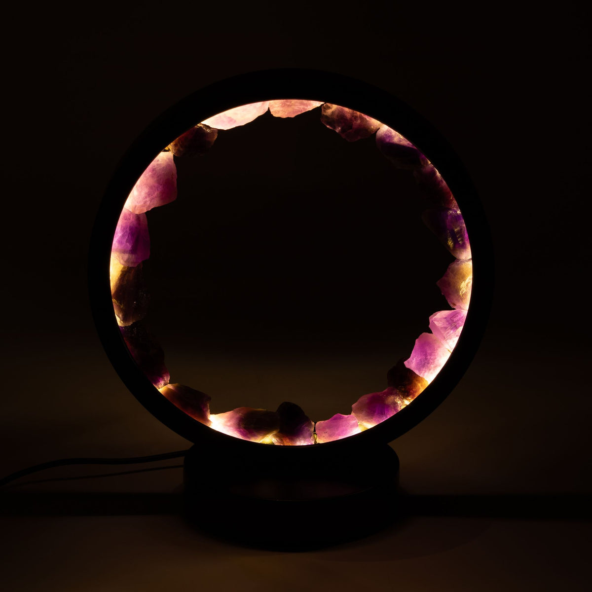 Amethyst Halo Lamp | Natural Gemstone USB Lamp
