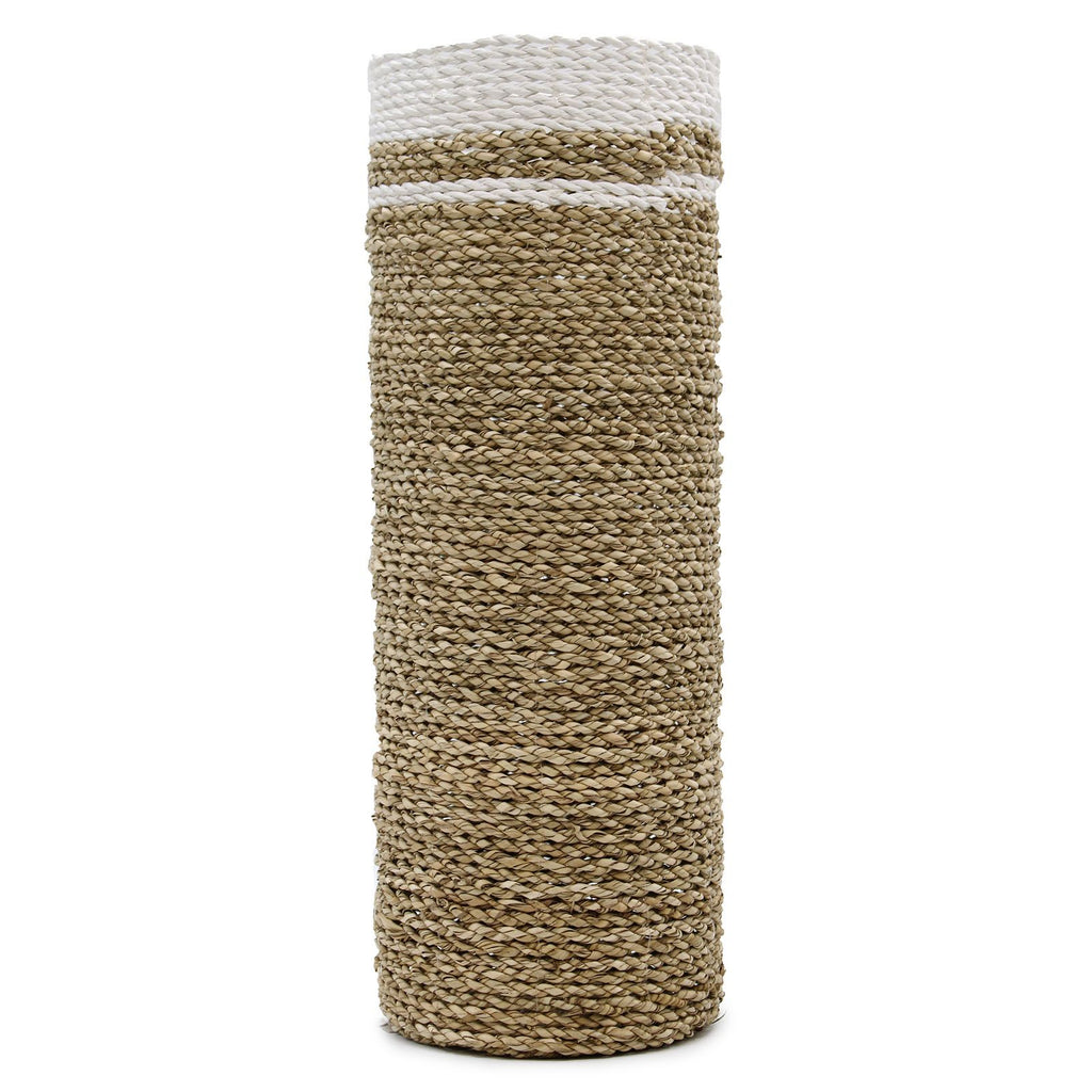 Natural Seagrass Set | 2 Woven Vases & 2 Storage Bins