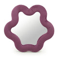 Mauve Star Mirror: Soft Squiggly Velvet Wall & Freestanding Mirror