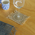 Natural Seagrass Fringe Coasters | Handwoven Eco