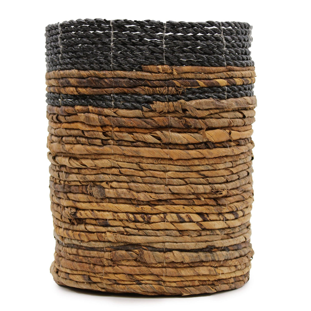 Banana Leaf Set of 2 Vases & 2 Bins | Tropical Home Decor