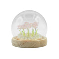 Floral Glow Garden Dome, 10 Pink Roses | USB LED Rose Lamp