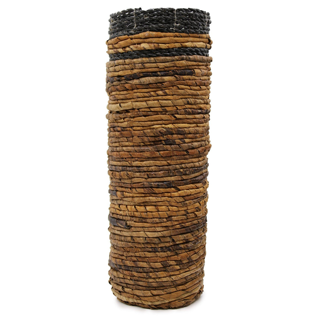 Banana Leaf Set of 2 Vases & 2 Bins | Tropical Home Decor