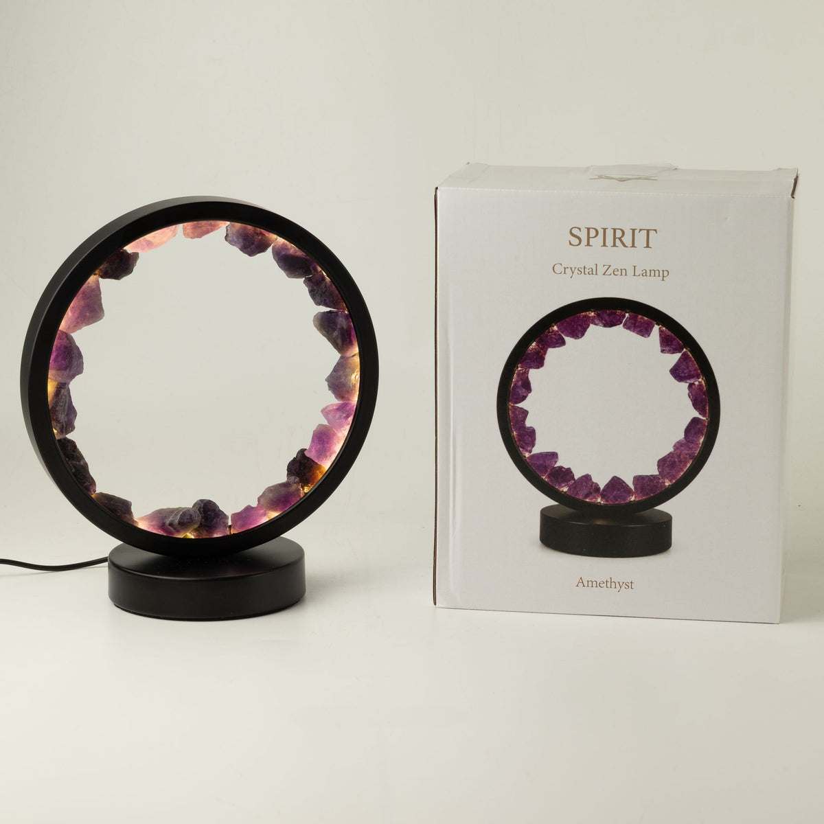 Amethyst Halo Lamp | Natural Gemstone USB Lamp