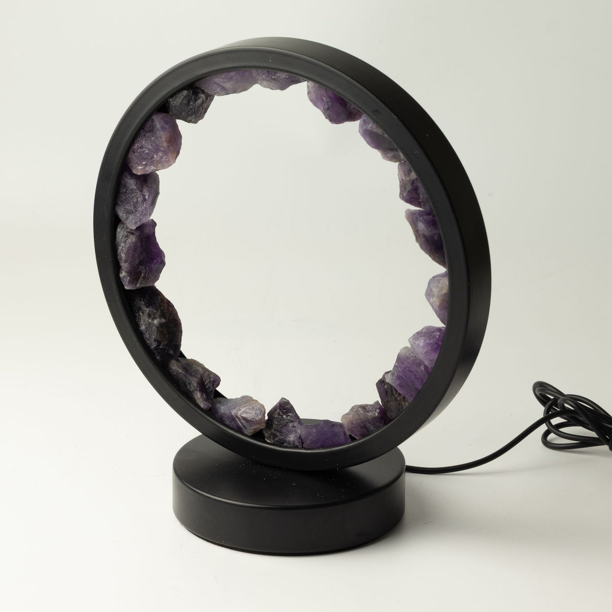 Amethyst Halo Lamp | Natural Gemstone USB Lamp