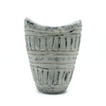 Wide Neck Cream Vase 22cm | Modern Dried Flower Decor