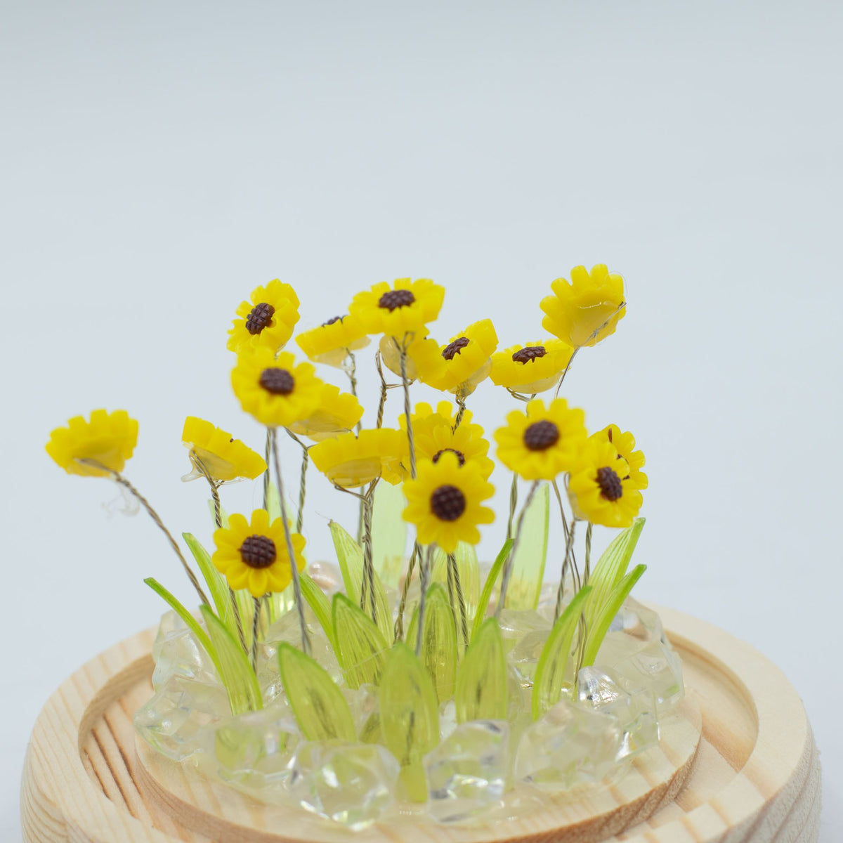 Floral Glow Garden Domes: Sunflowers, Roses & More